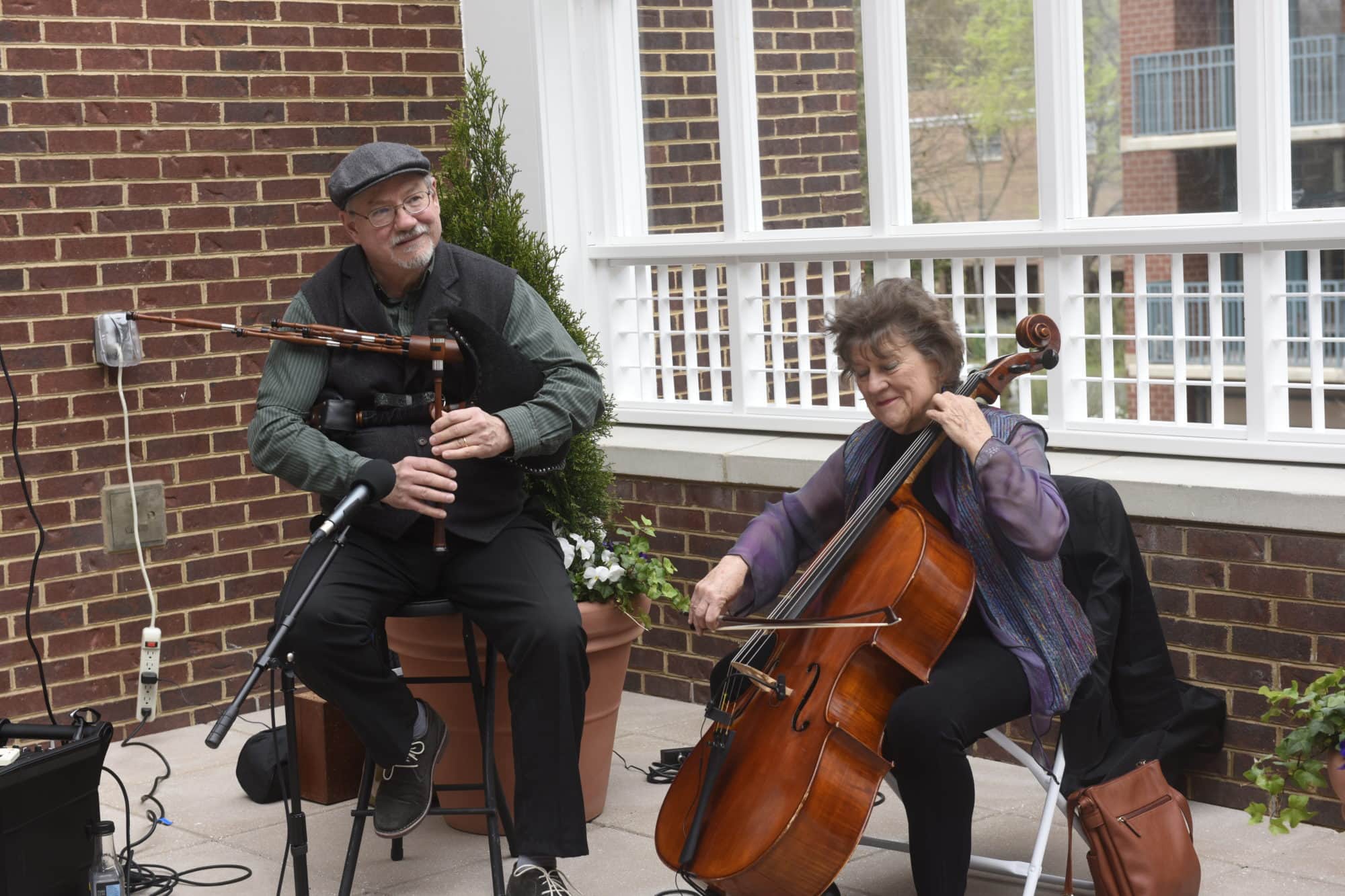 Cellist and musician at The Kensington Falls Church event