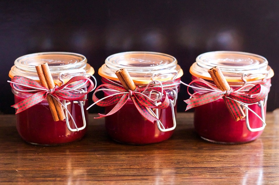 three jars of cranberry relish