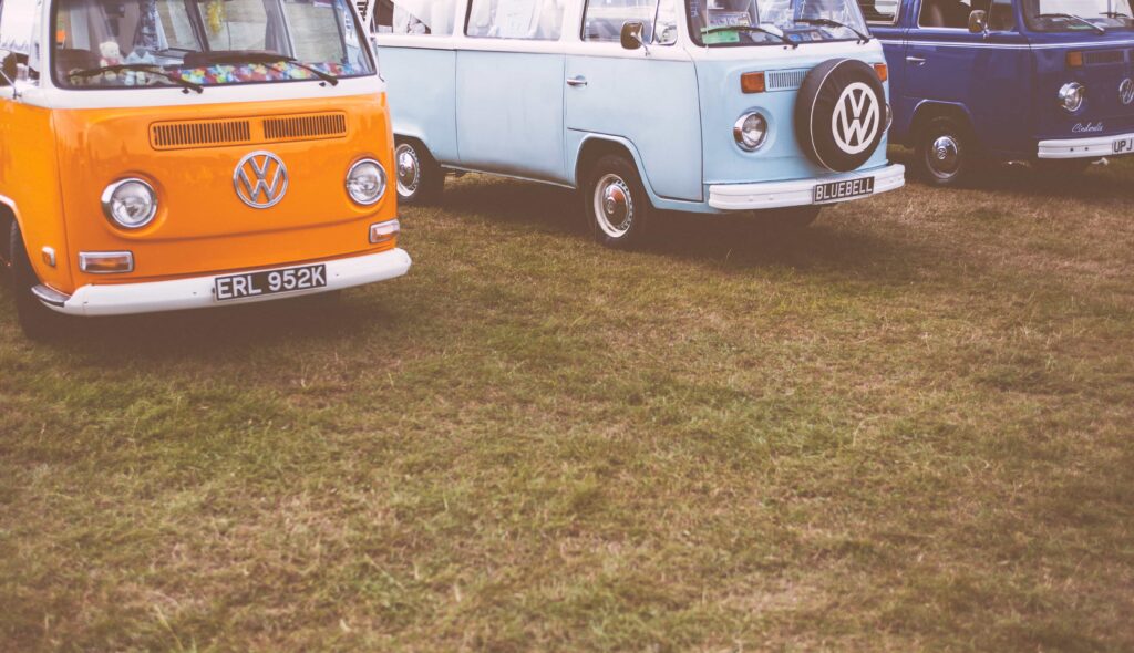 VW vans from the 1960s