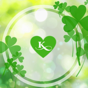 Irish shamrocks and musical notes