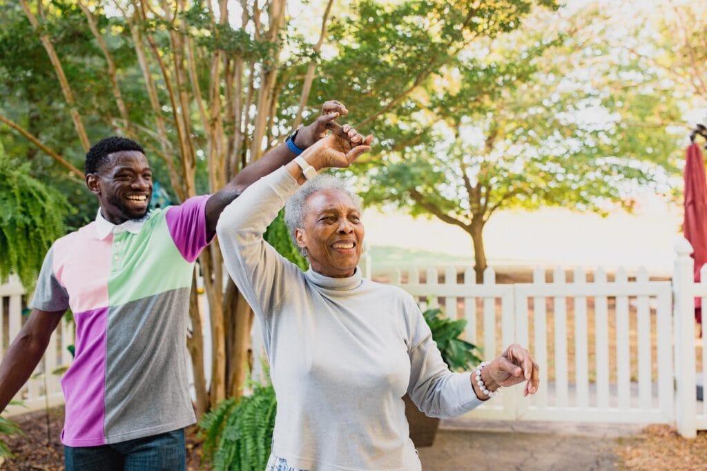 Grandmother enjoys the Parkinson's care at Kensington Park
